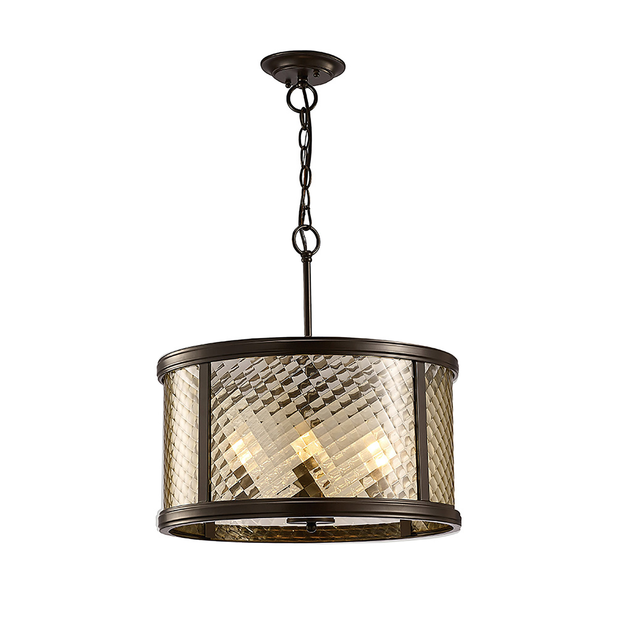 IL31677  Asia Glass Pendant 4 Light